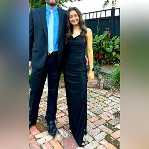 Black formal maxi dress